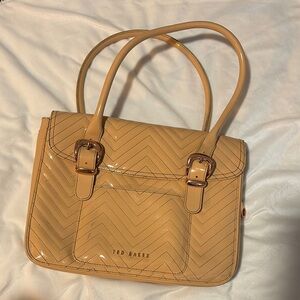 Ted Baker Tan Chevron Satchel